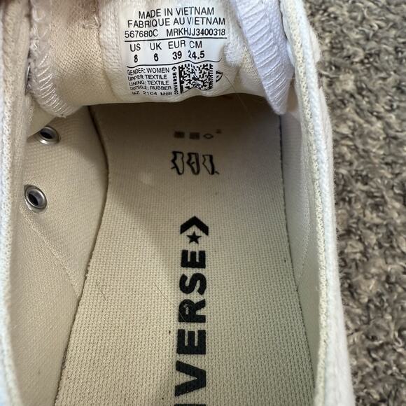 Converse Chuck Taylor All Star Lugged Low Top Sneakers Shoe White Size 8 - Picture 8 of 8